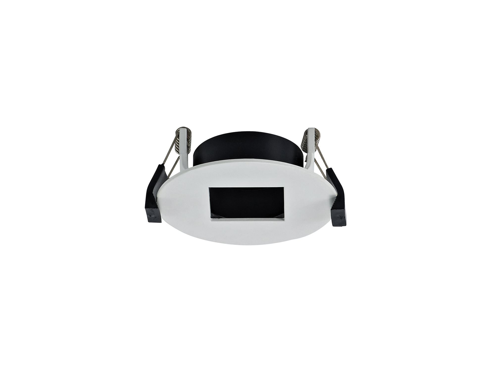 DX200368  Blate; White Recessed Round Plate with Square Pinhole Spotlight - LED ENGINE REQUIRED; Dia: 85mm; Cut Out: 76mm; 3yrs Warranty